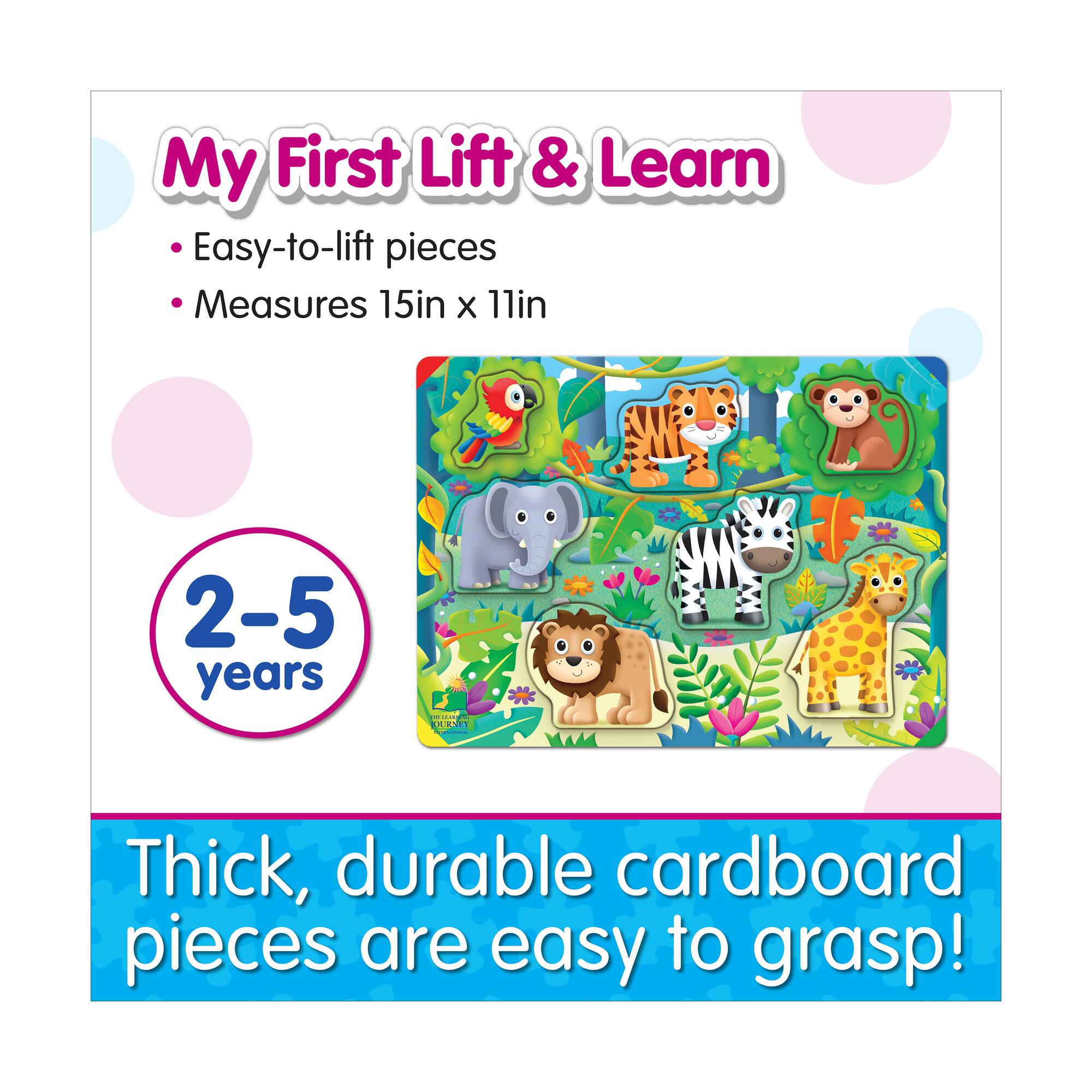 My First Lift & Learn Puzzle - Jungle: 7 Pcs